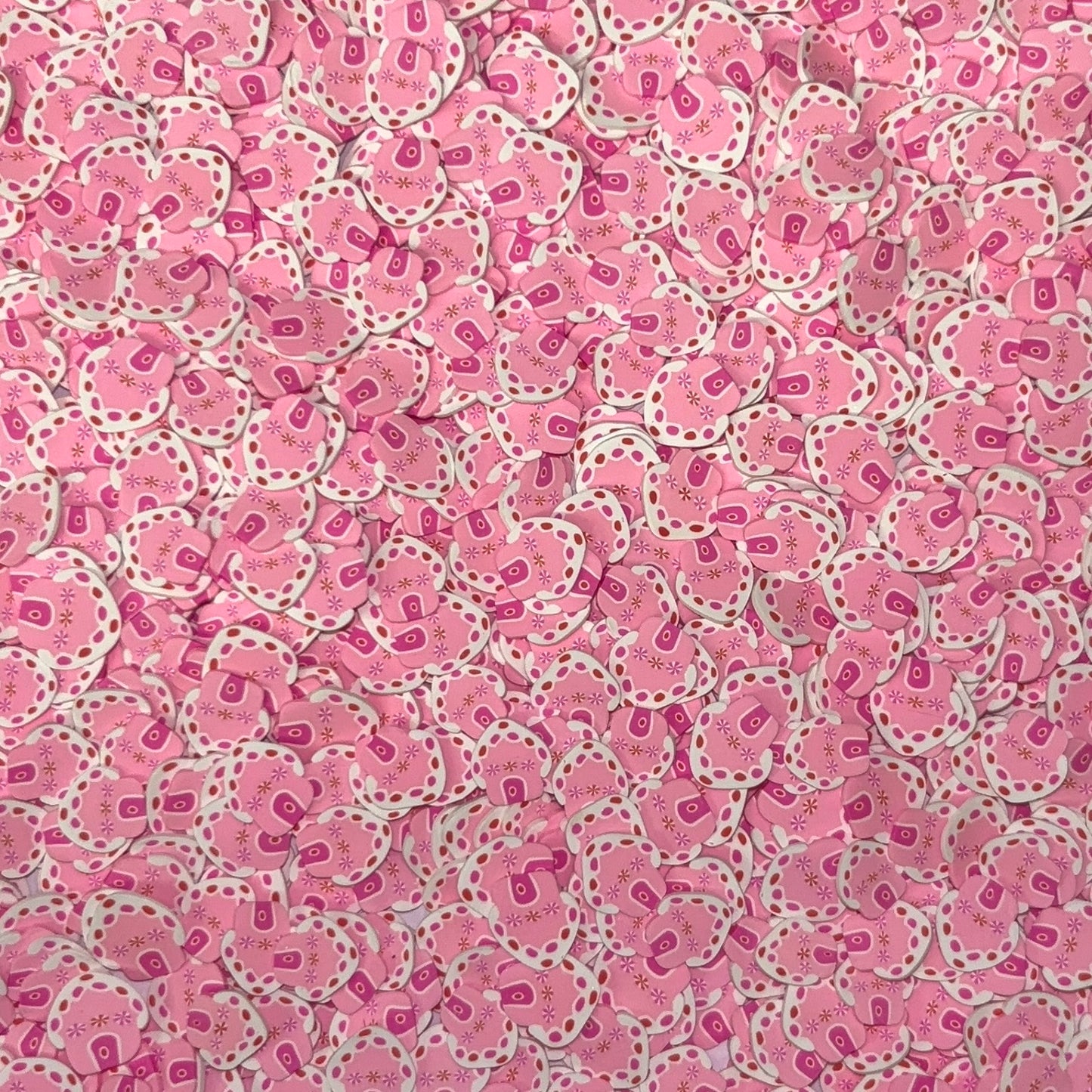 Pink Gingerbread House - Polymer Clay Slices 1oz