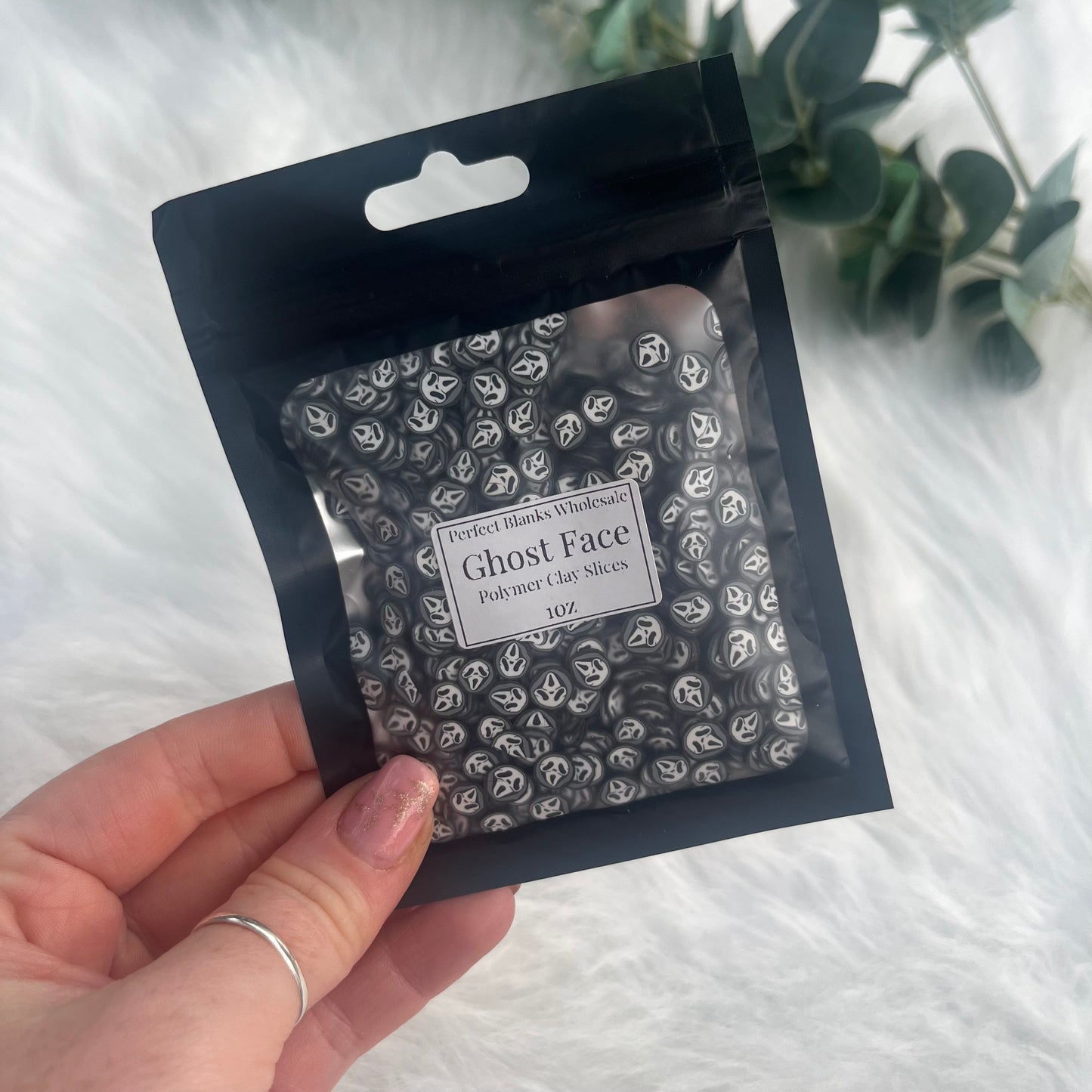 Ghost - Polymer Clay Slices 1oz