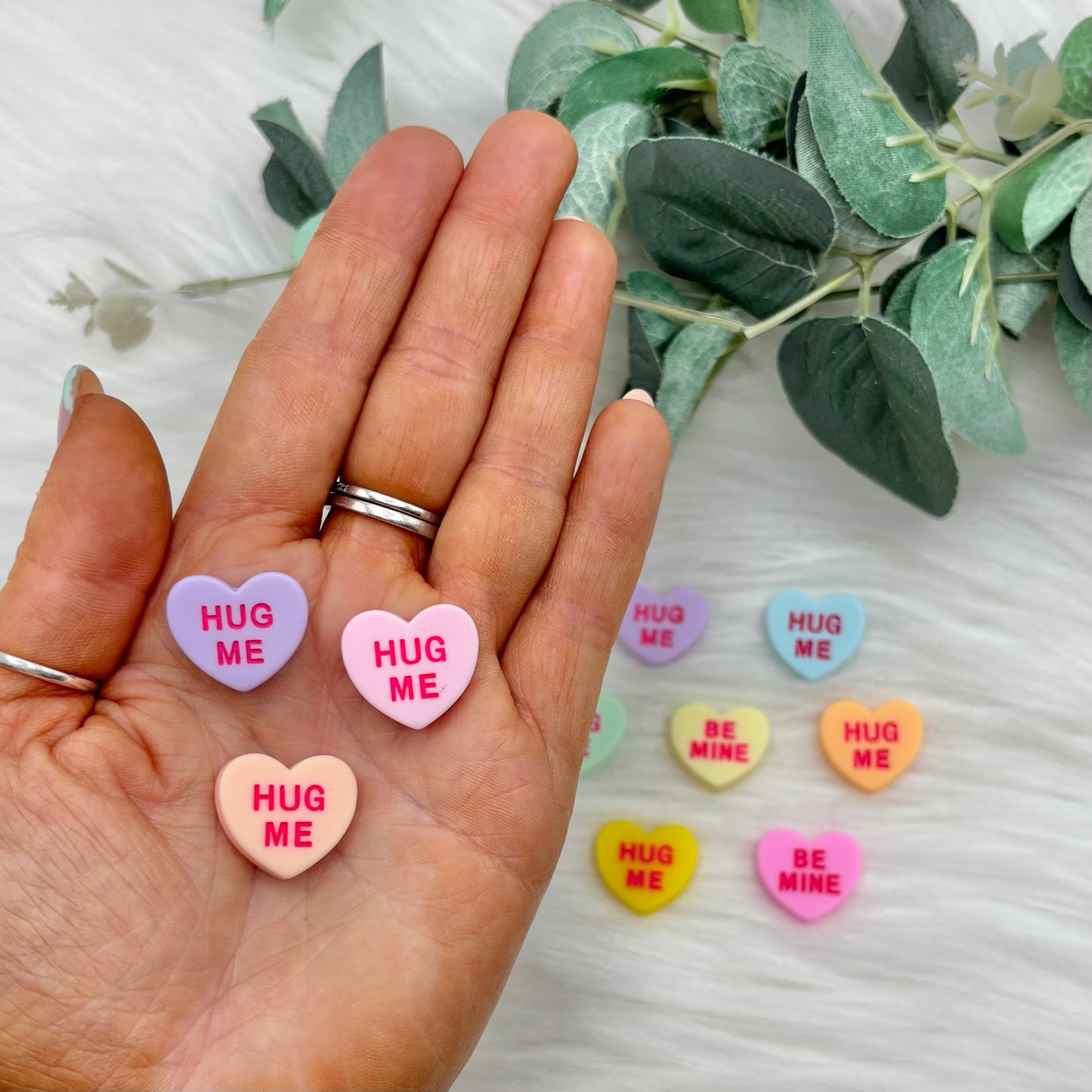 Love Hearts - 10 Pack of Cabochons