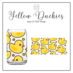 Yellow Duckies 16oz UV DTF