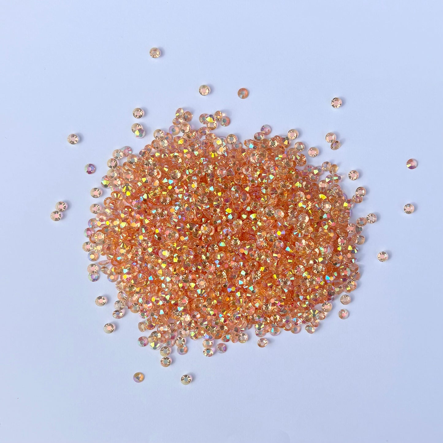 Peach AB Transparent Resin Rhinestones - 4mm