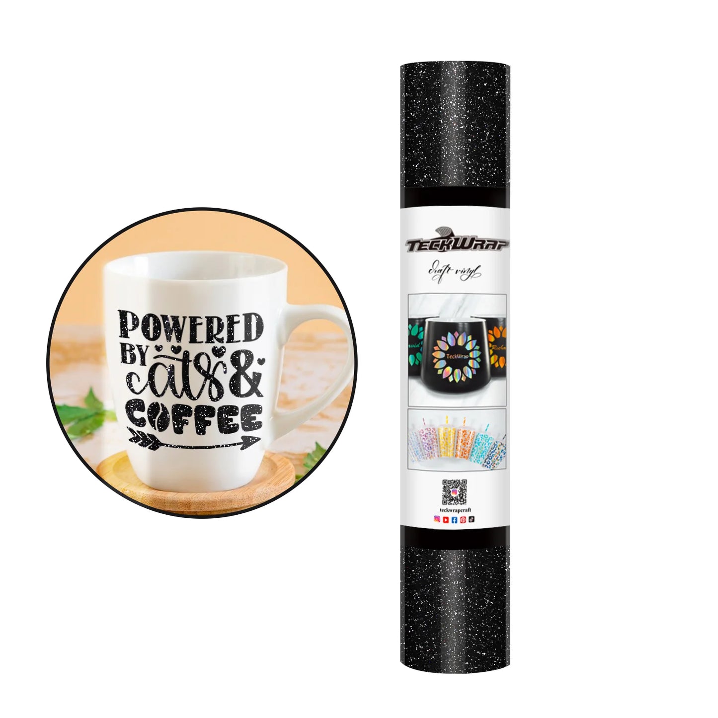 Teckwrap Black Burst Shimmer Adhesive Vinyl