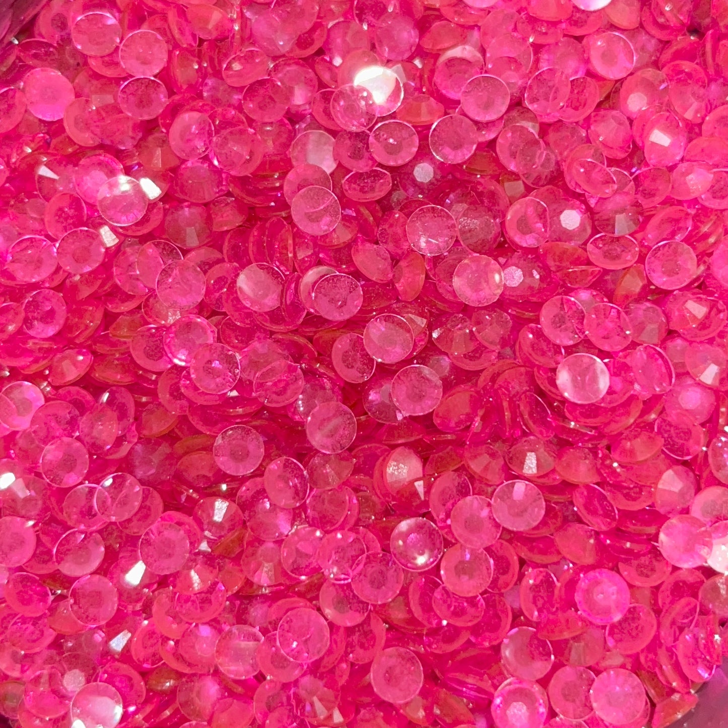 Fuchsia Glow in the Dark Rhinestones - 5mm