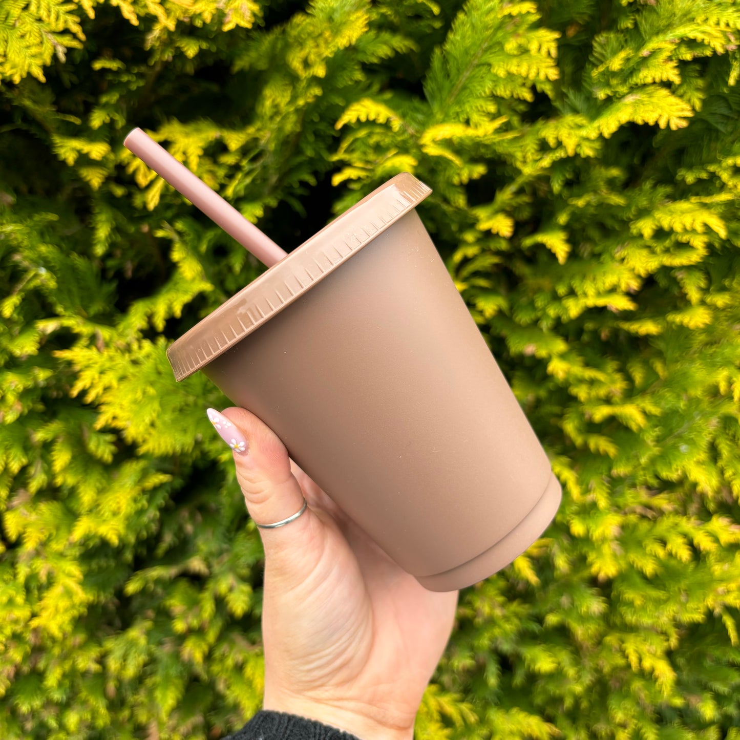Coffee Brown 16oz Coloured Cold Cup