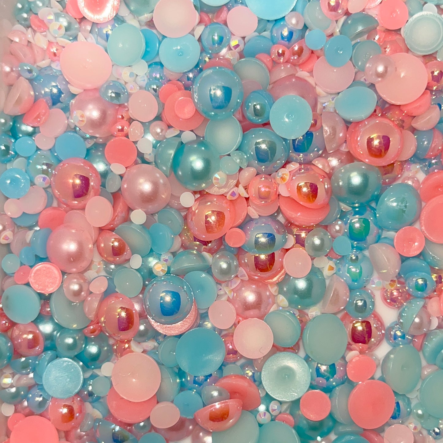 Gender Reveal - Pearl and Rhinestone mix 1oz