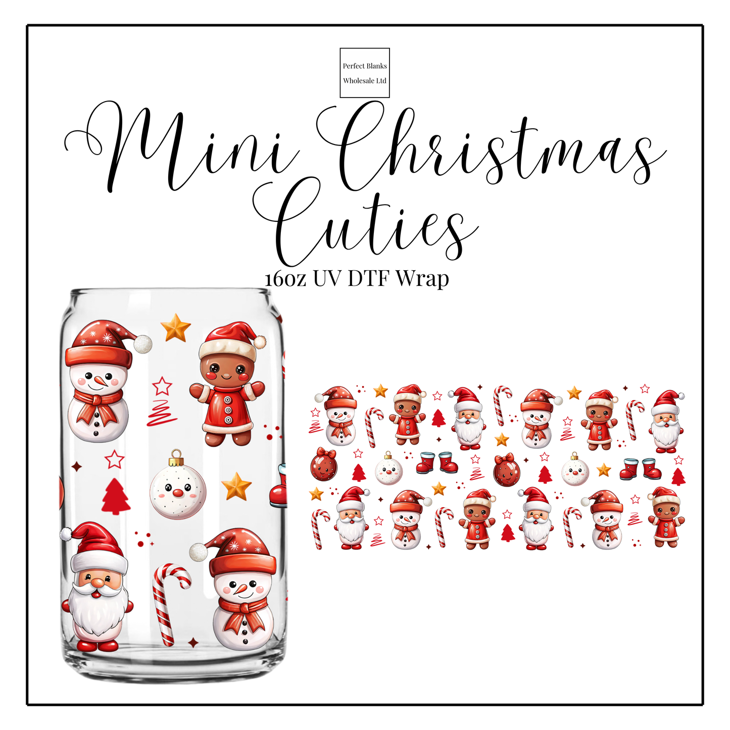 Mini Christmas Cuties 16oz UVDTF