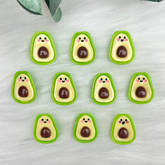 Cute Avocados - Pack of 10 Cabochons
