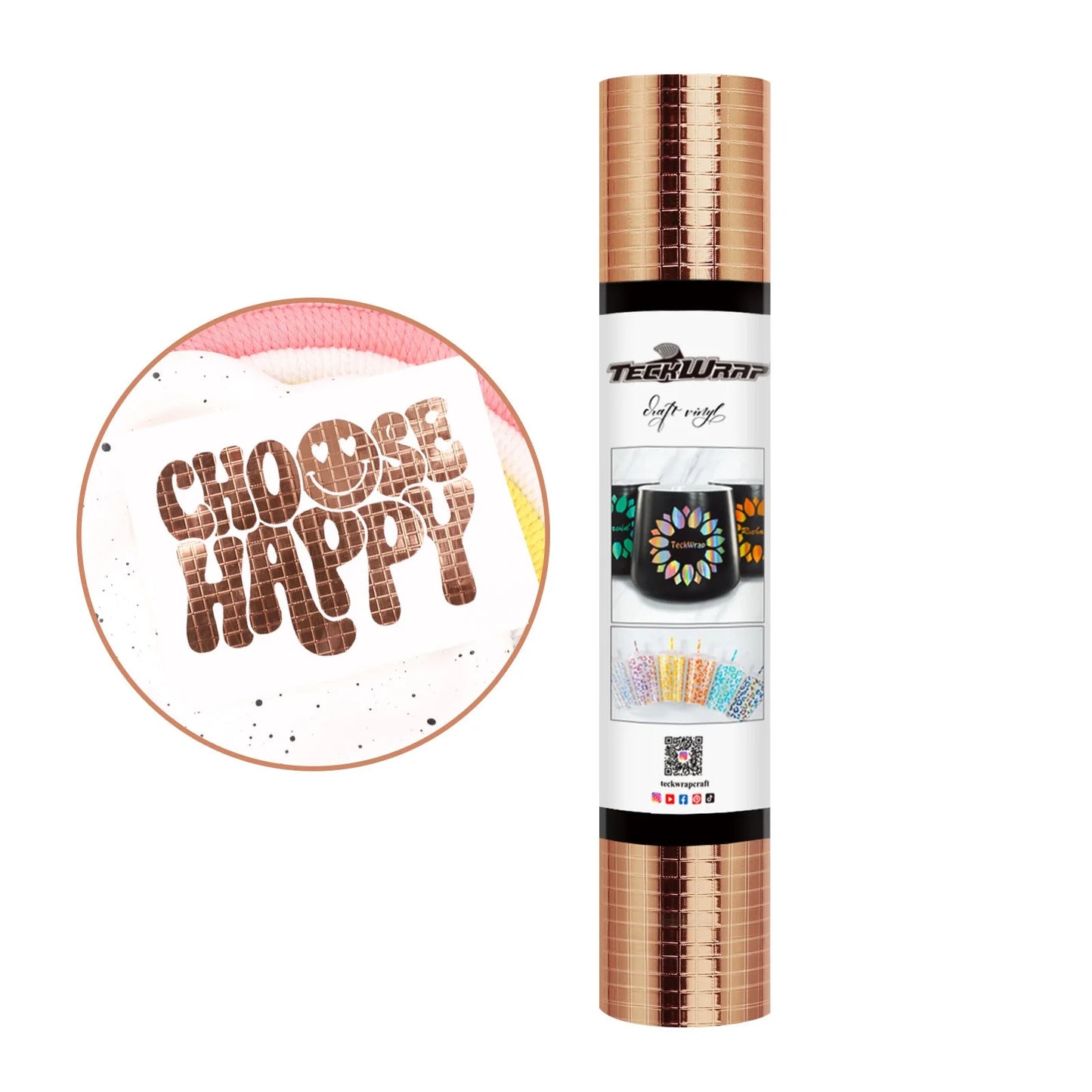 Teckwrap Rose Gold Mosaic Metallic Vinyl - 5ft