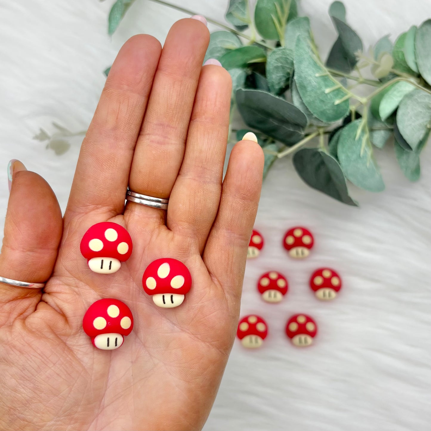 1up Mushrooms - 10 Pack of Cabochons