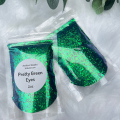 Pretty Green Eyes - Chunky Glitter
