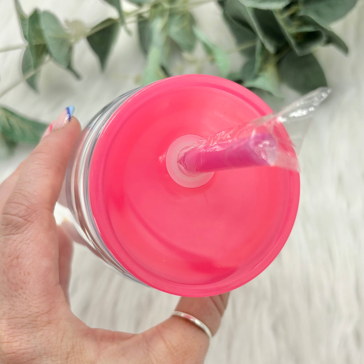 16oz Acrylic Double Walled Tumbler - Hot Pink