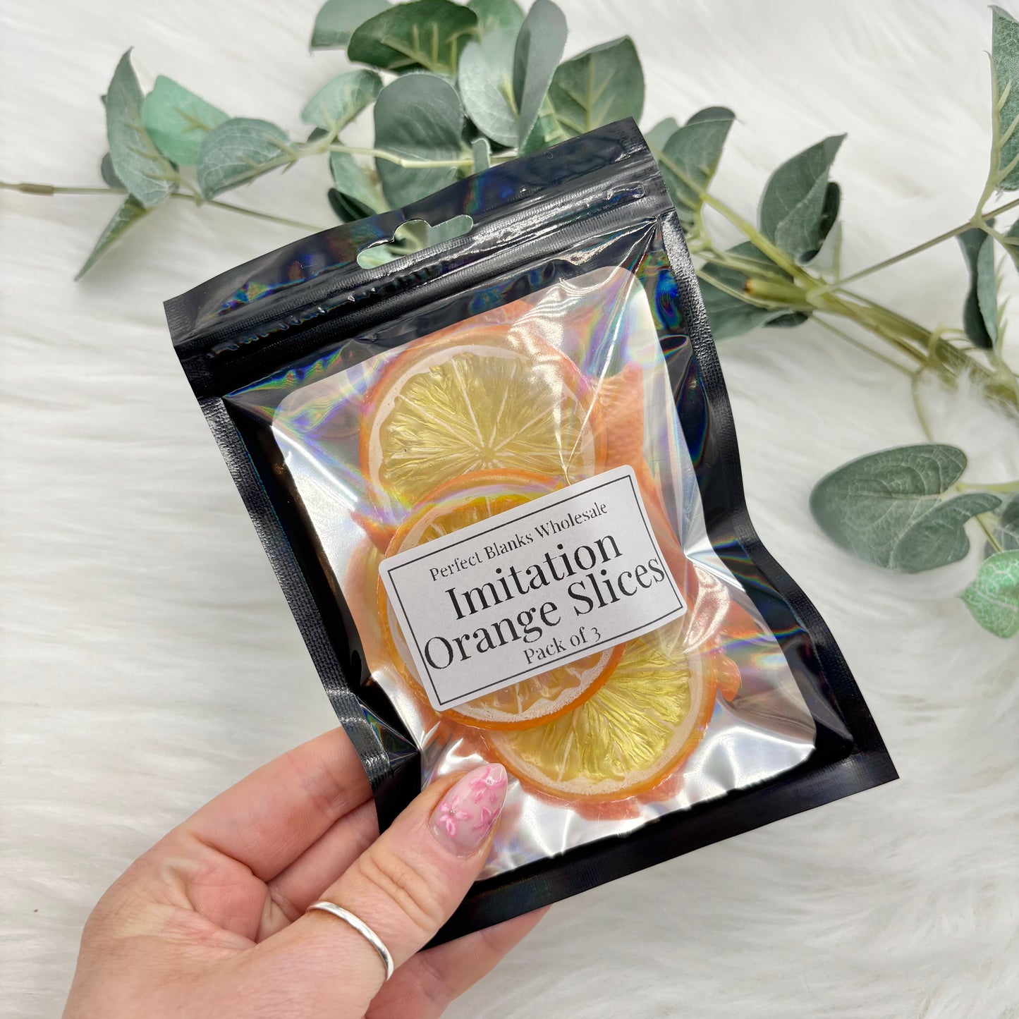 Imitation Orange Slices - Pack Of 3 Cabochons