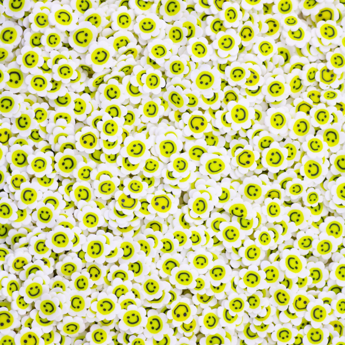 Happy Flowers - Polymer Clay Slices 1oz