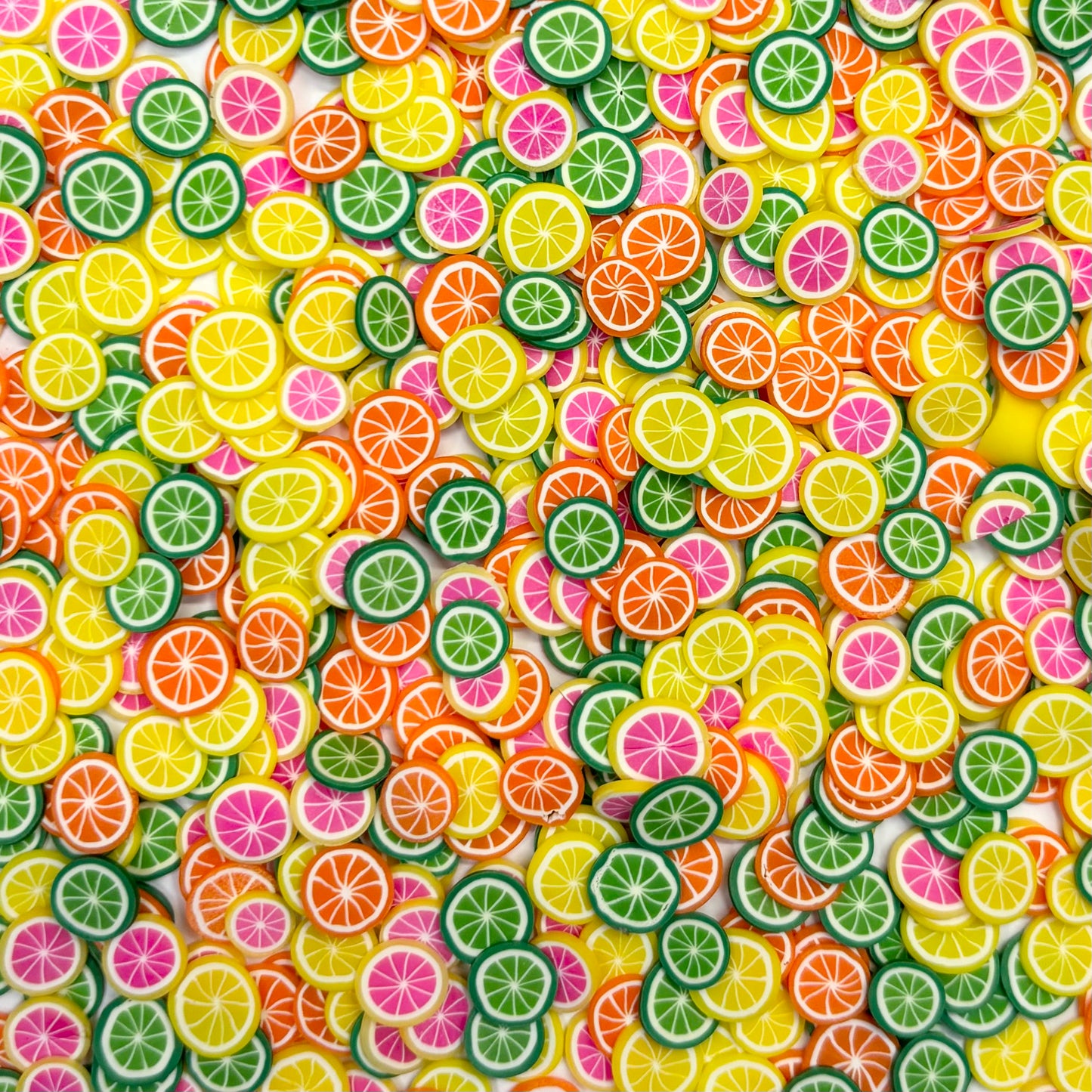 Mixed Fruit Slices - Polymer Clay Slices 1oz