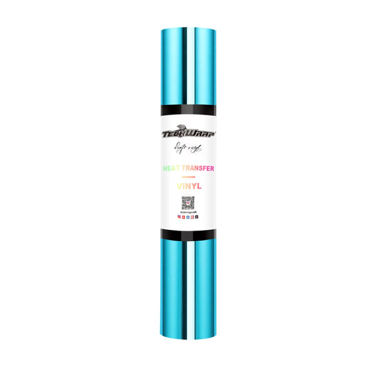 Teckwrap Cool Blue Metallic Chrome HTV - 5ft