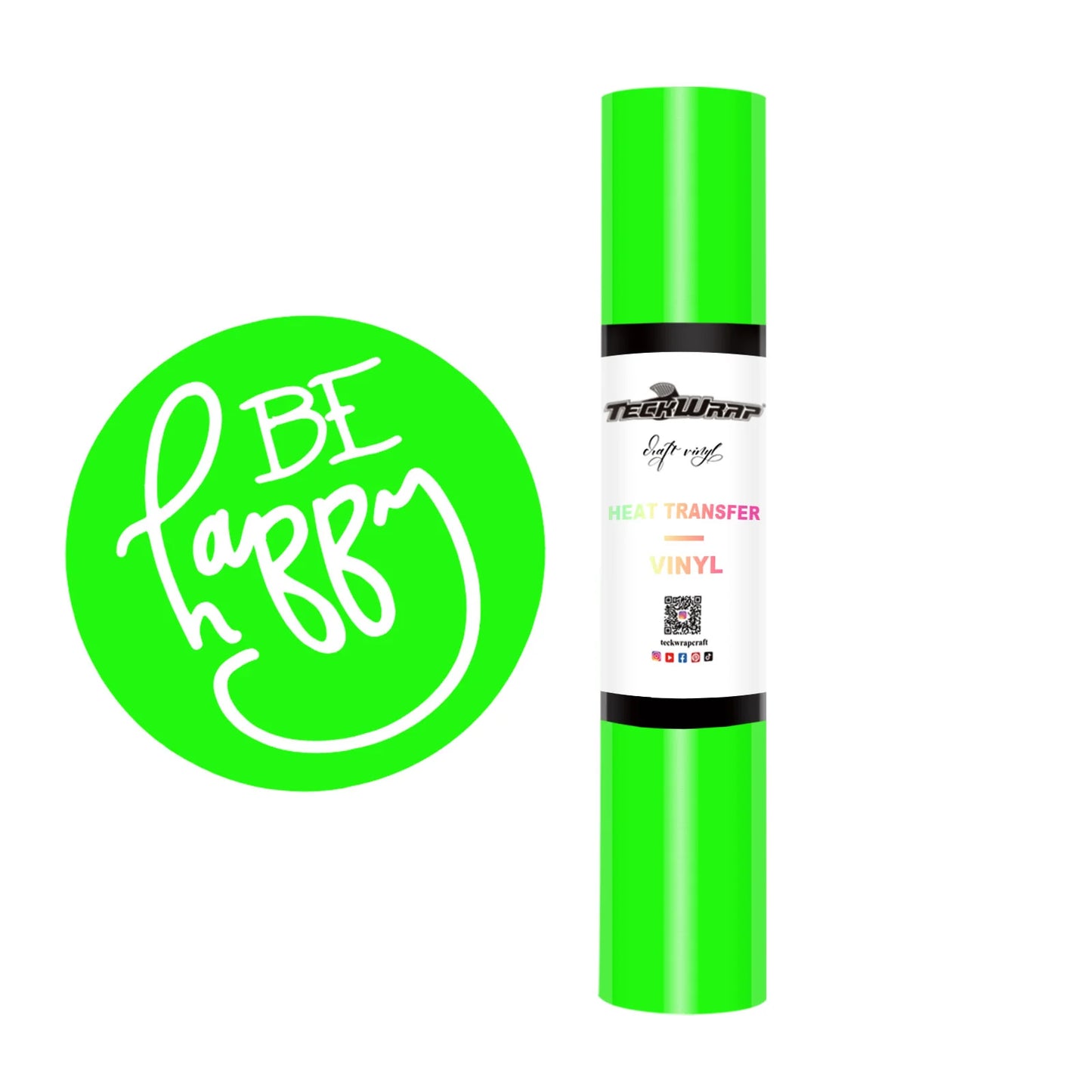 Teckwrap Neon Green PU HTV - 5ft