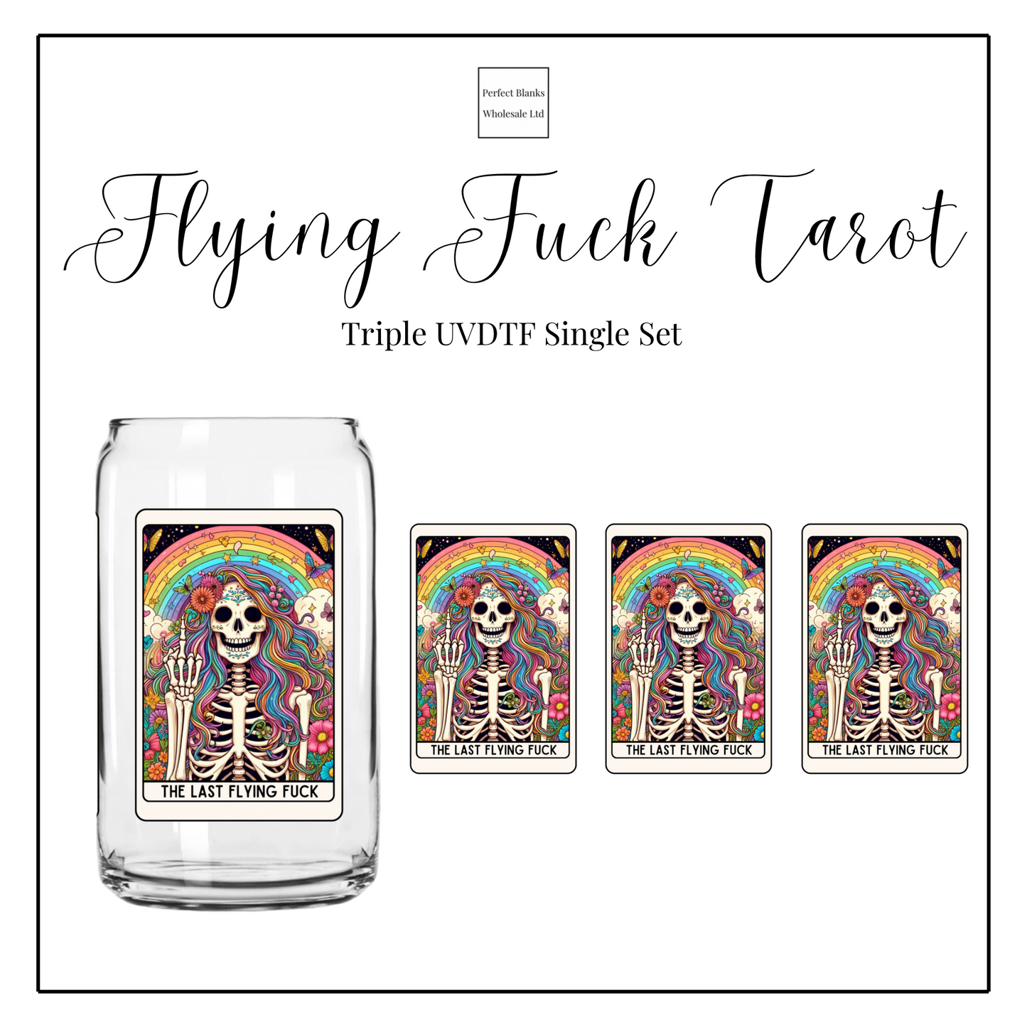 Flying Fuck Tarot Triple UVDTF Singles Set