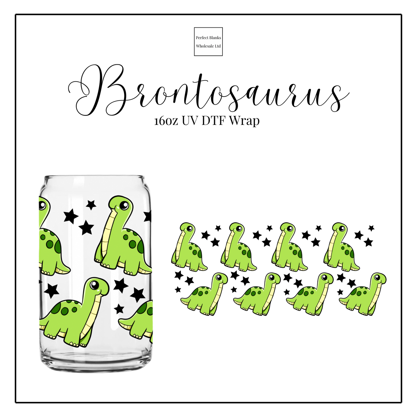 Brontosaurus 16oz UVDTF