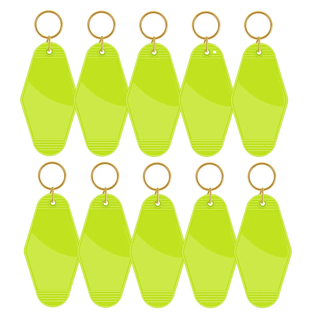 TeckWrap Motel Keychains Blanks - Lime