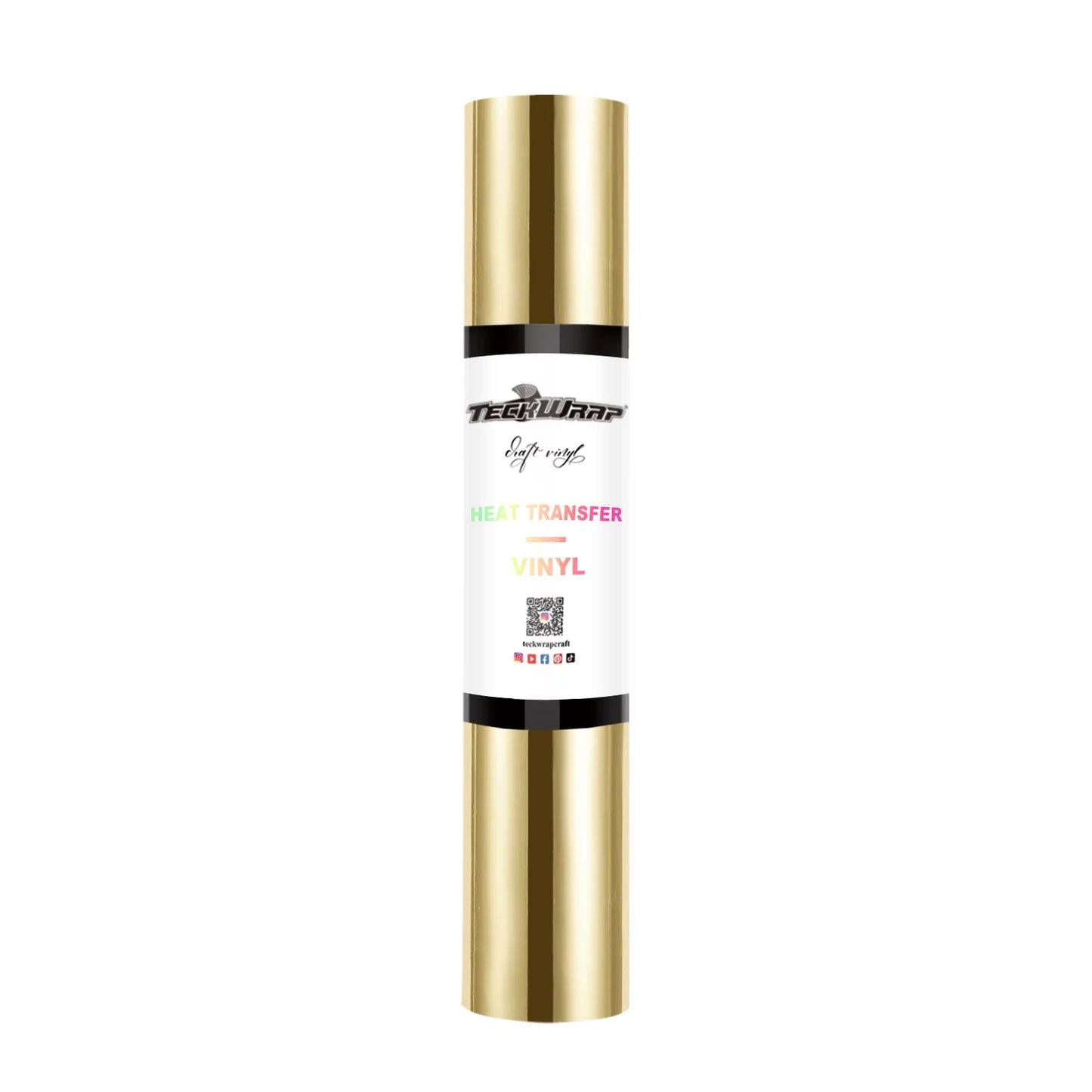 Teckwrap Dull Gold Metallic Chrome HTV - 5ft
