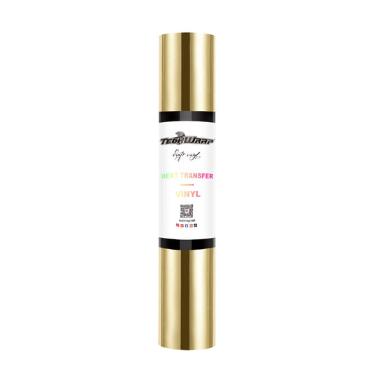 Teckwrap Dull Gold Metallic Chrome HTV - 5ft