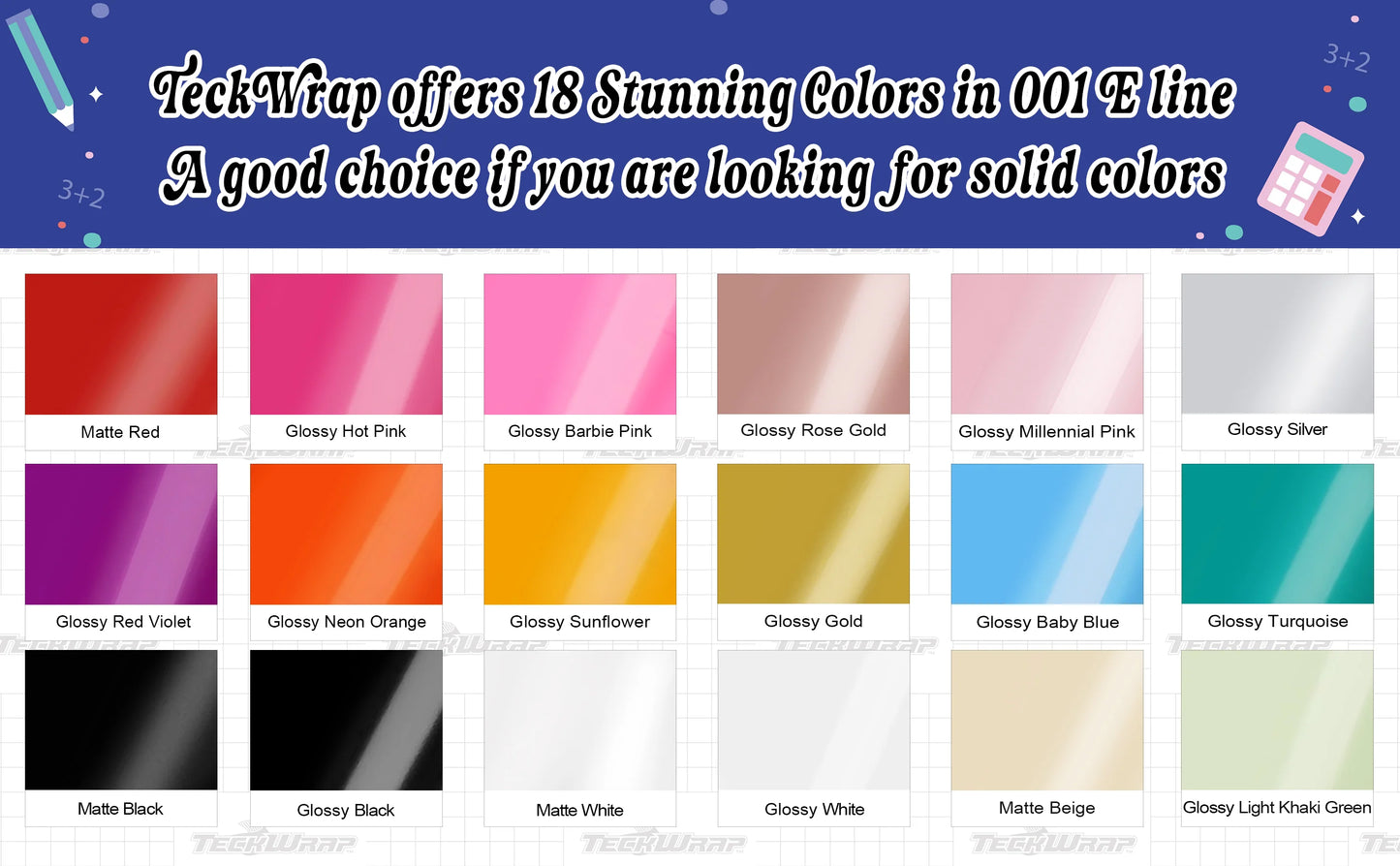 Teckwrap Glossy Red Violet 001 Economical Series Craft Vinyl
