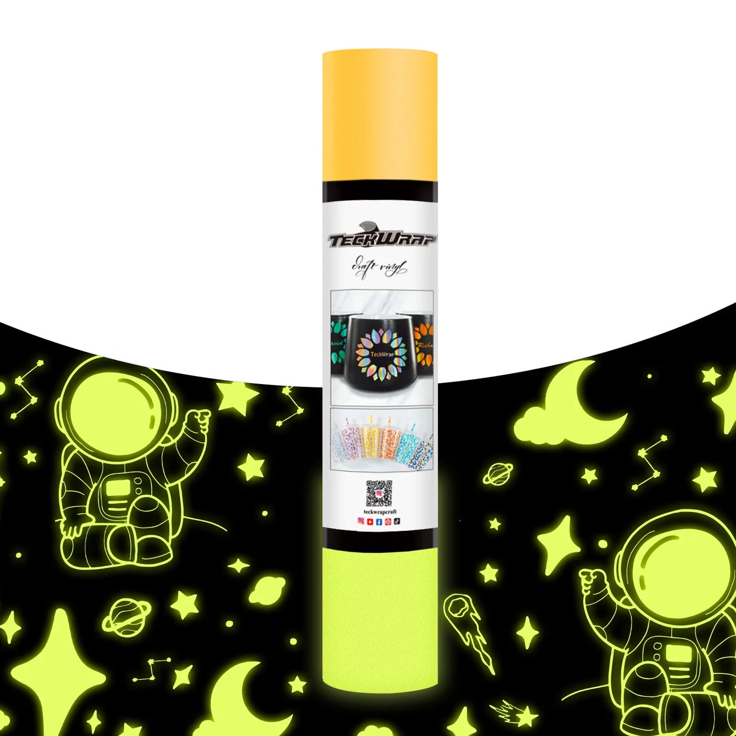 TeckWrap Glow In the Dark Yellow Vinyl