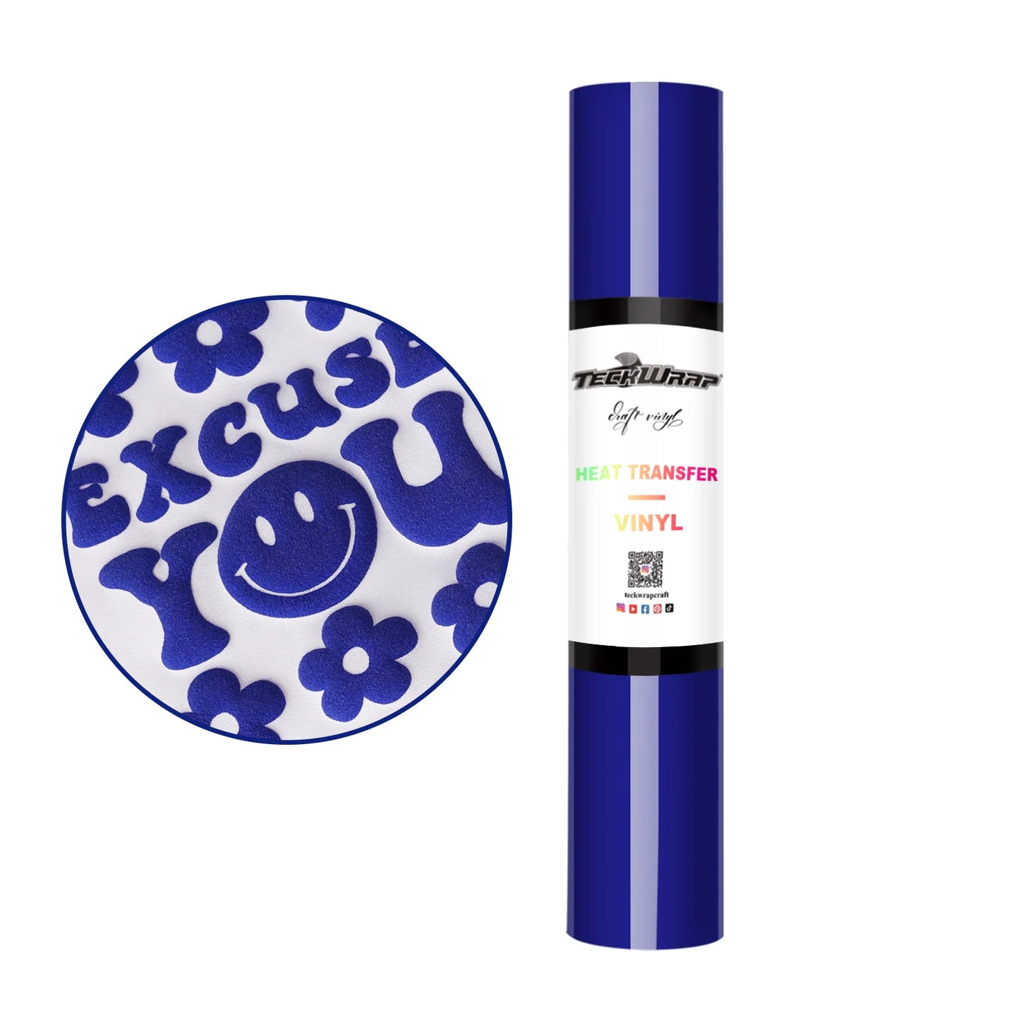 Teckwrap Blue Puff HTV - 5ft