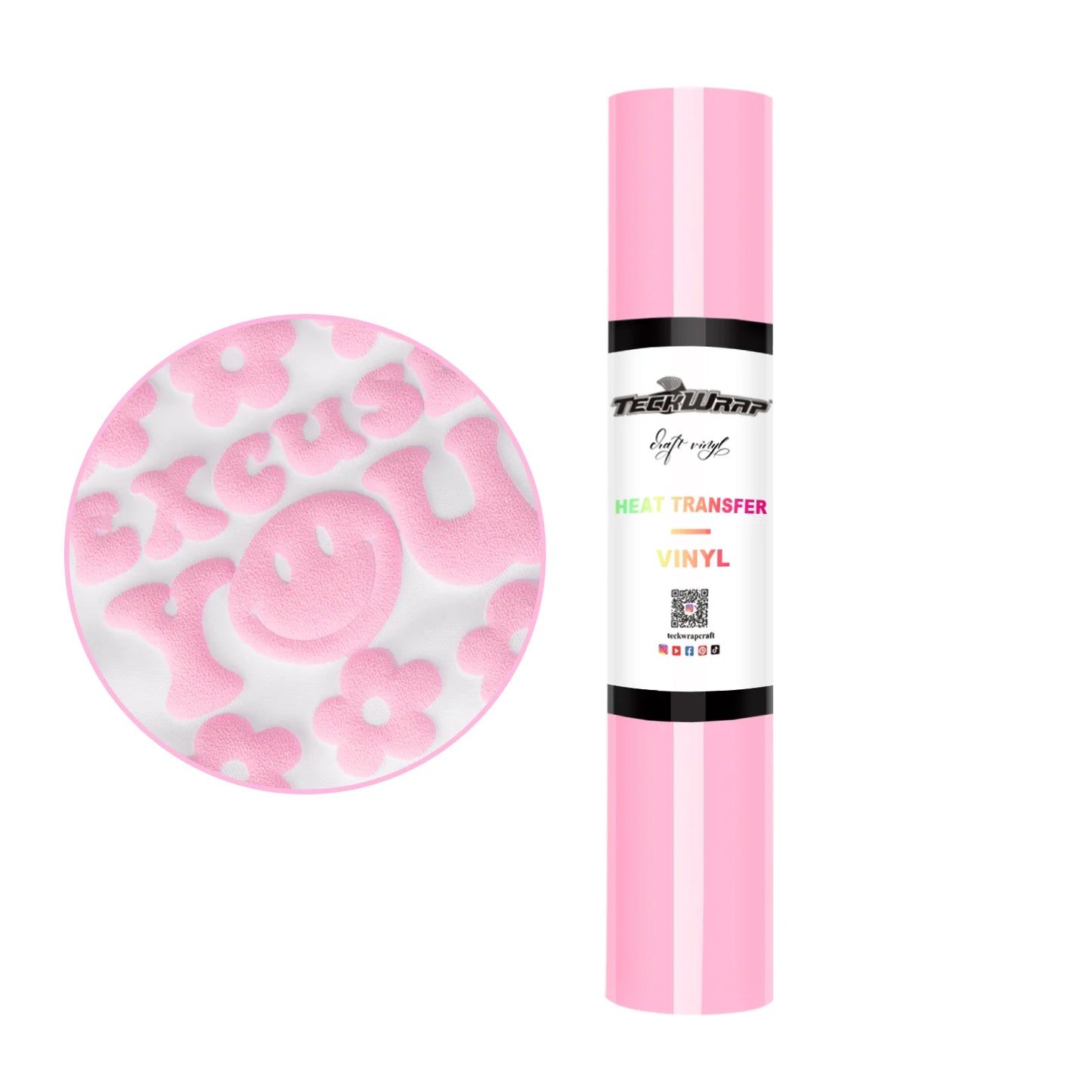 Teckwrap Barbie Pink Puff HTV - 5ft