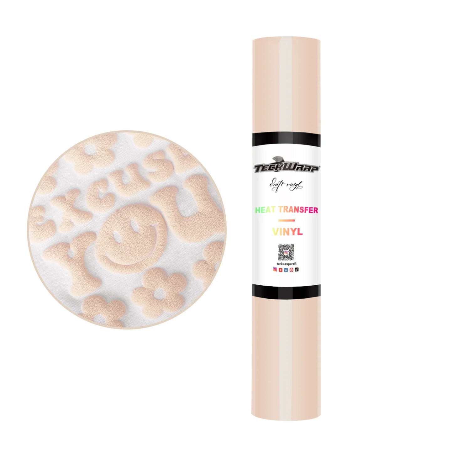 Teckwrap Beige Puff HTV - 5ft