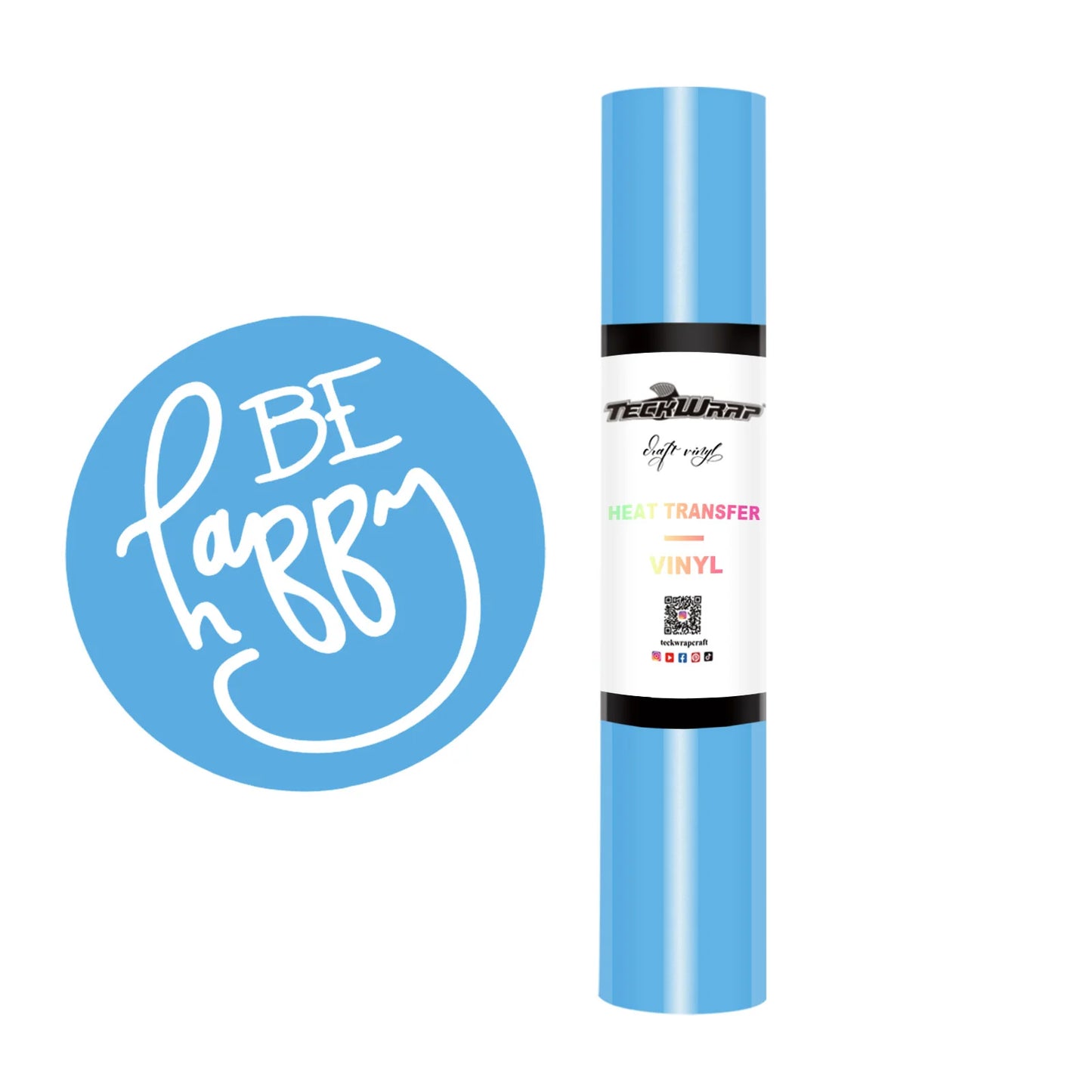 Teckwrap Light Blue PU HTV - 5ft