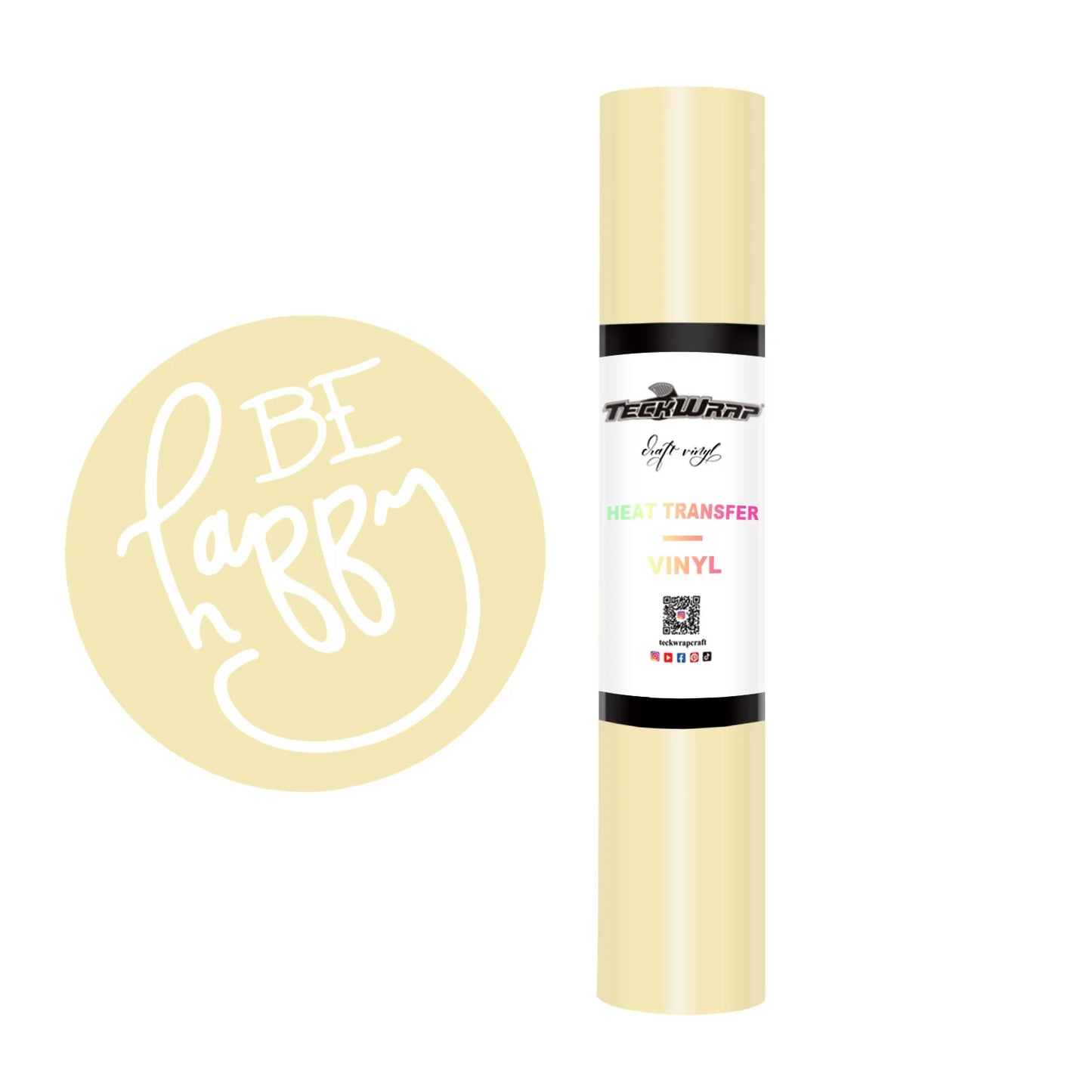 Teckwrap Cream Yellow PU HTV - 5ft