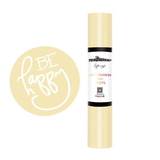 Teckwrap Cream Yellow PU HTV - 5ft