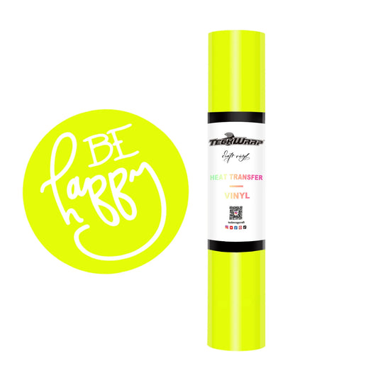 Teckwrap Neon Yellow PU HTV - 5ft