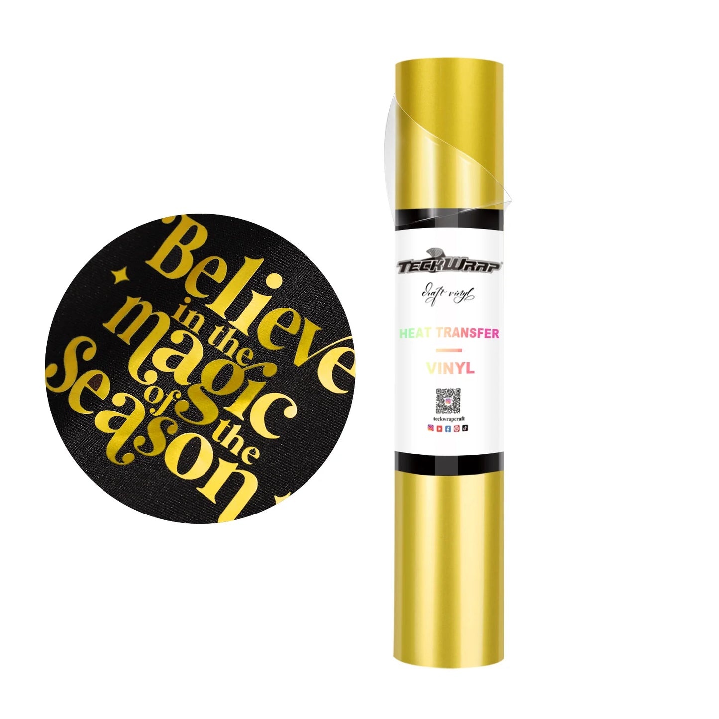 Teckwrap Golden Acorn Metallic Pearlescent HTV - 5ft