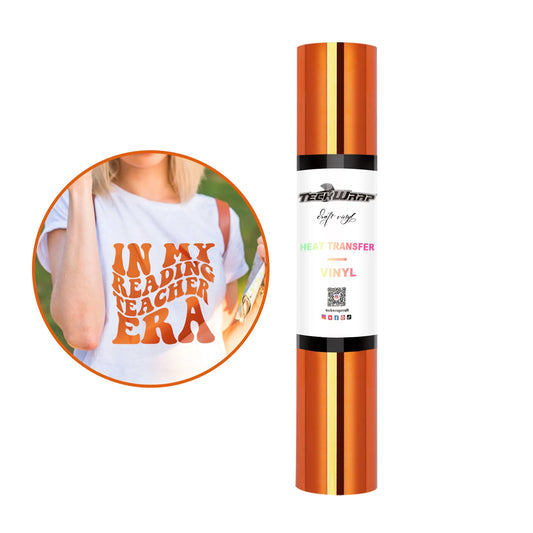 Teckwrap Orange Metallic Chrome HTV - 5ft