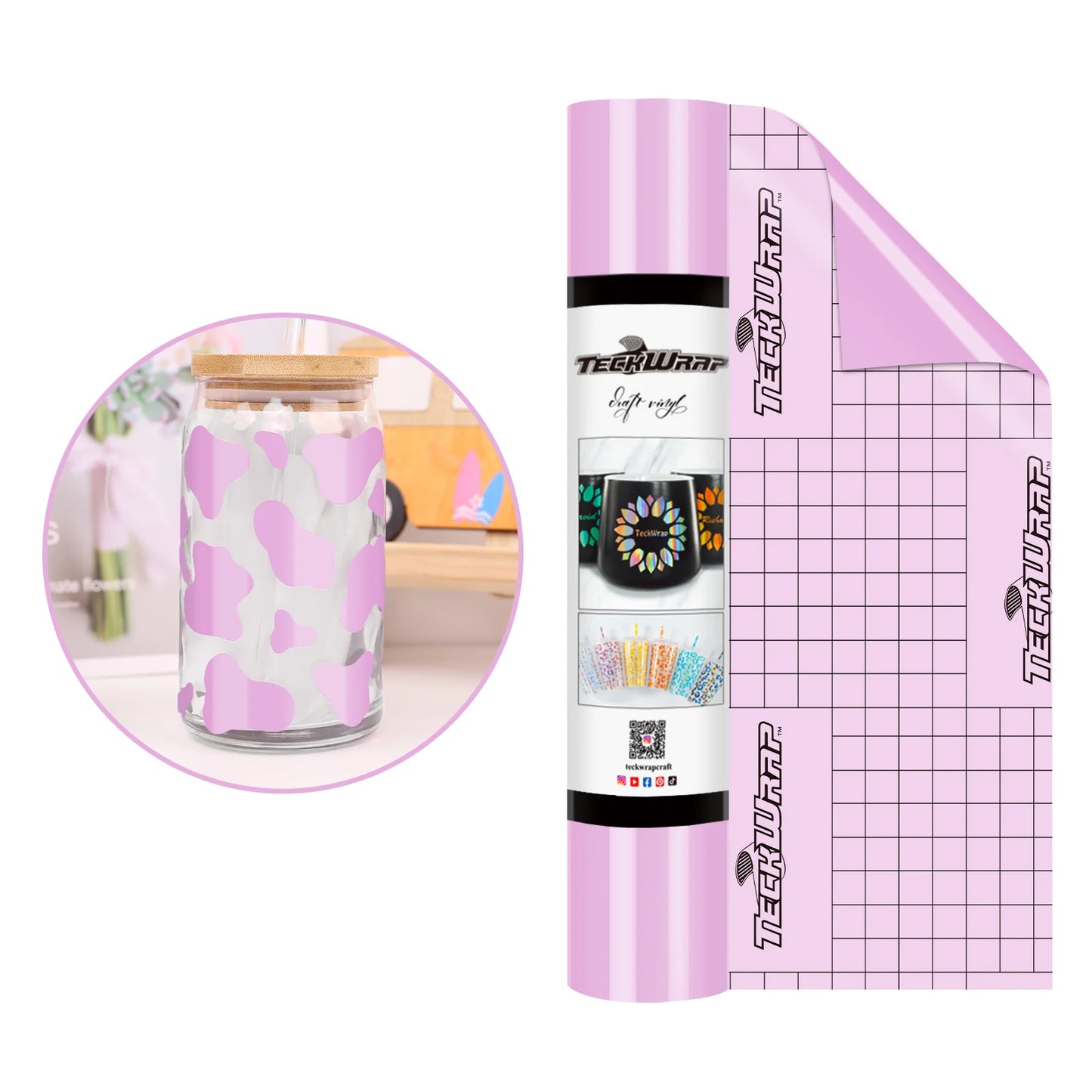 Teckwrap Glossy Lilac 001 Economical Series Craft Vinyl