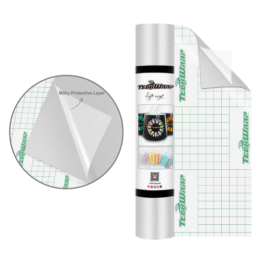Teckwrap Silver 001M series Craft Vinyl (matte) - 5ft