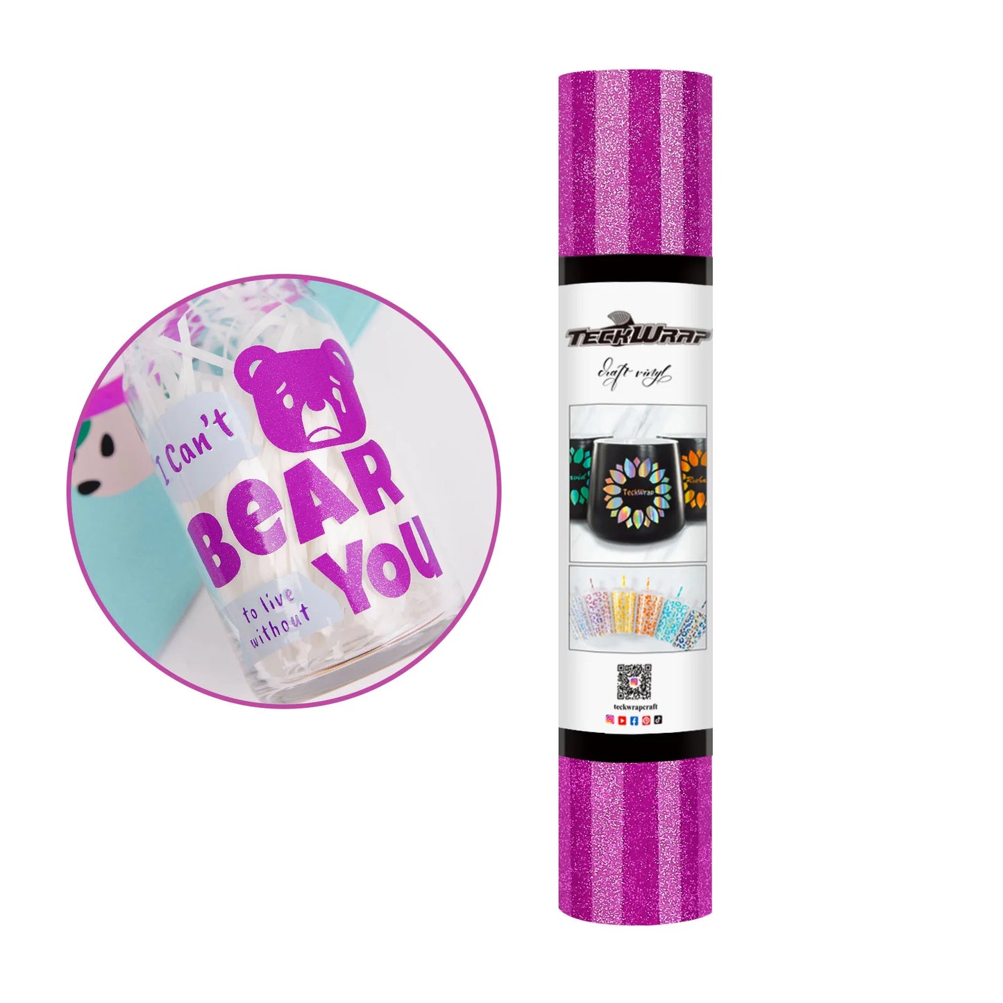 Teckwrap Red Violet Burst Shimmer Adhesive Vinyl - 5ft