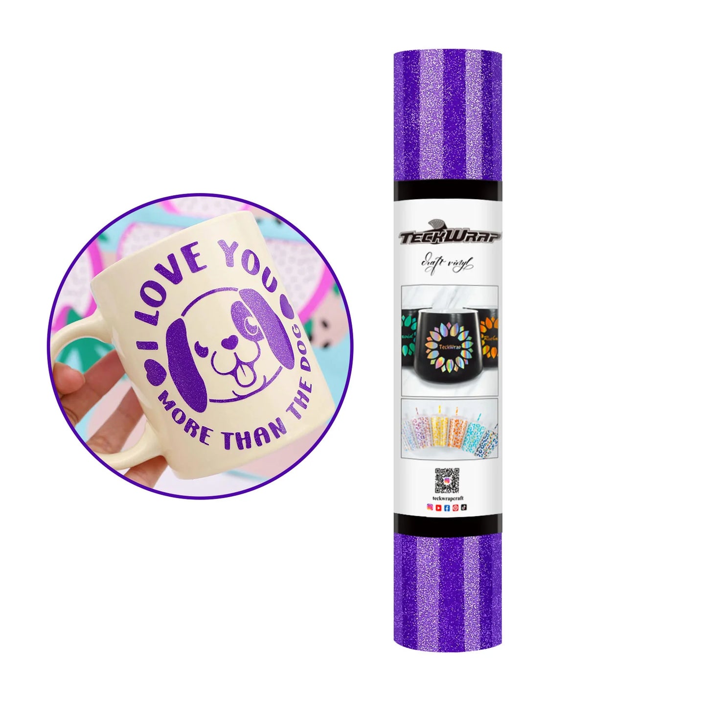 Teckwrap Brilliant Purple Burst Shimmer Adhesive Vinyl