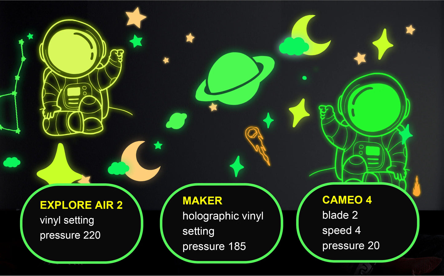 TeckWrap Glow In the Dark Lime Vinyl