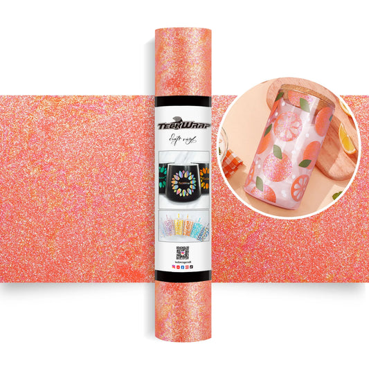 TeckWrap Orange Colorful Pearl Adhesive Vinyl