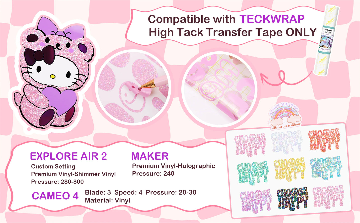 TeckWrap Pink Colorful Pearl Adhesive Vinyl - 5ft