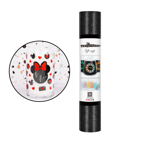 TeckWrap Shimmer Black Adhesive Vinyl - 5ft