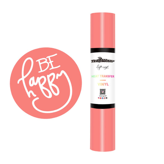 Teckwrap Coral Pink PU HTV - 5ft