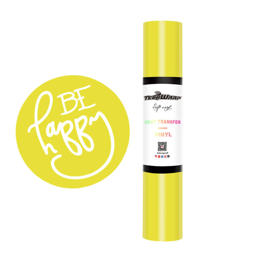 Teckwrap Lemon Yellow PU HTV - 5ft