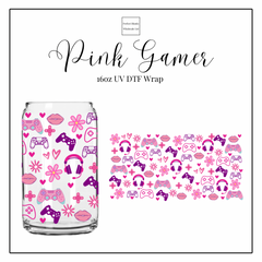 Pink Gamer 16oz UVDTF
