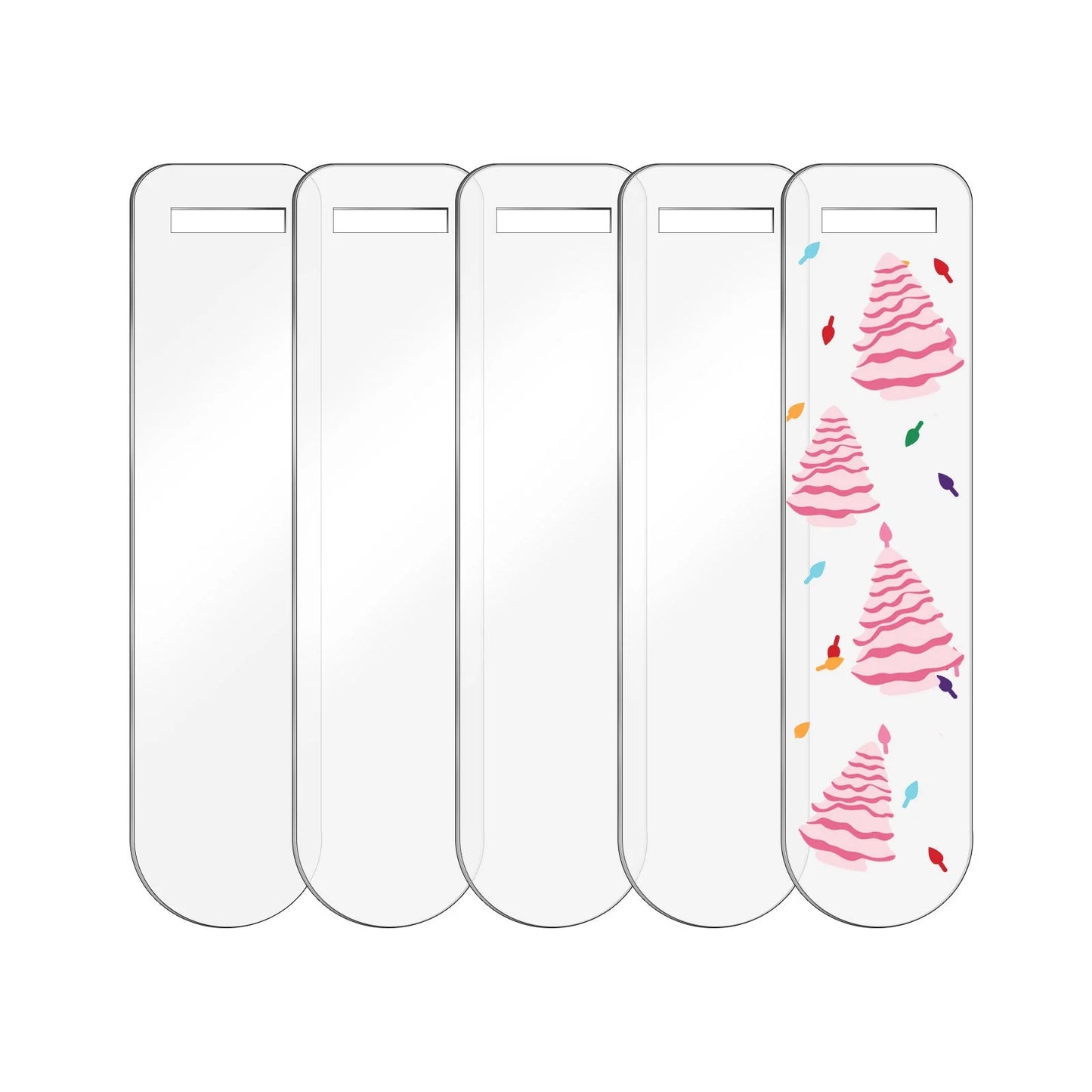 TeckWrap Acrylic Bookmark Blanks - Clear 5 pcs