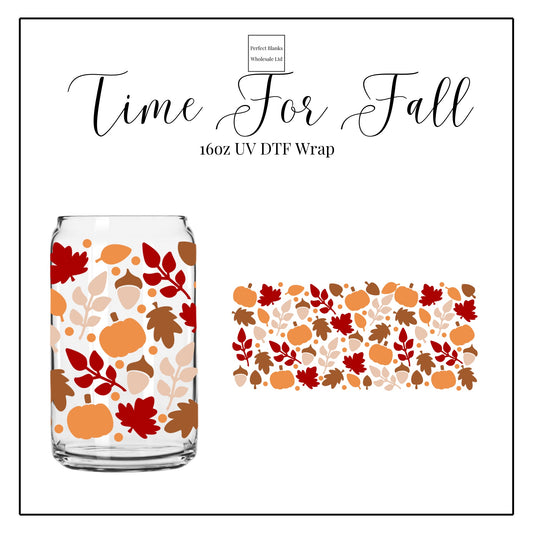 Time For Fall 16oz UVDTF