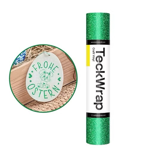 Teckwrap Sparkle Green Adhesive Vinyl - 5ft